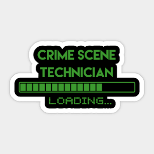 Crime Scene Technician Loading Sticker